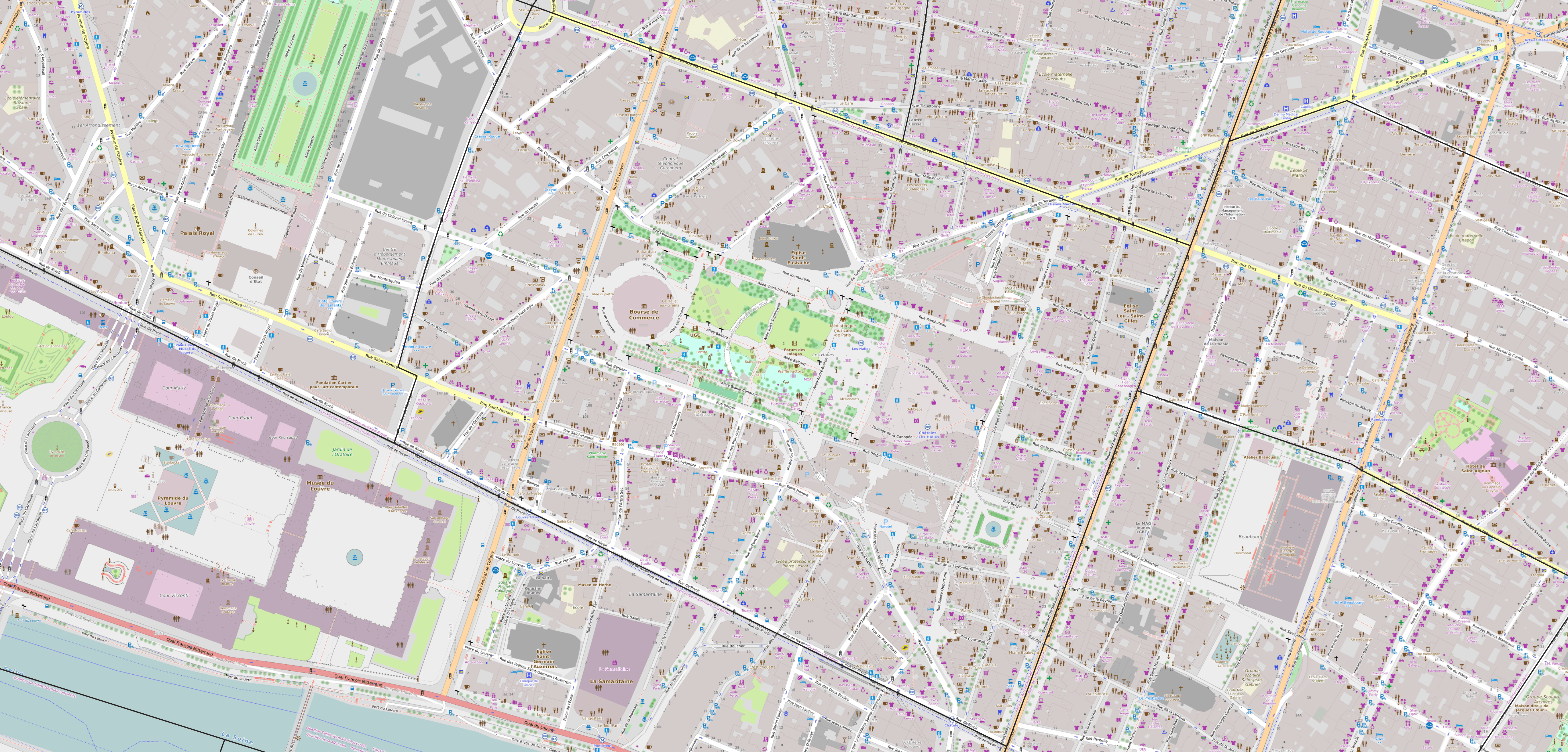 Carte du quartier des Halles Carte quartier des Halles