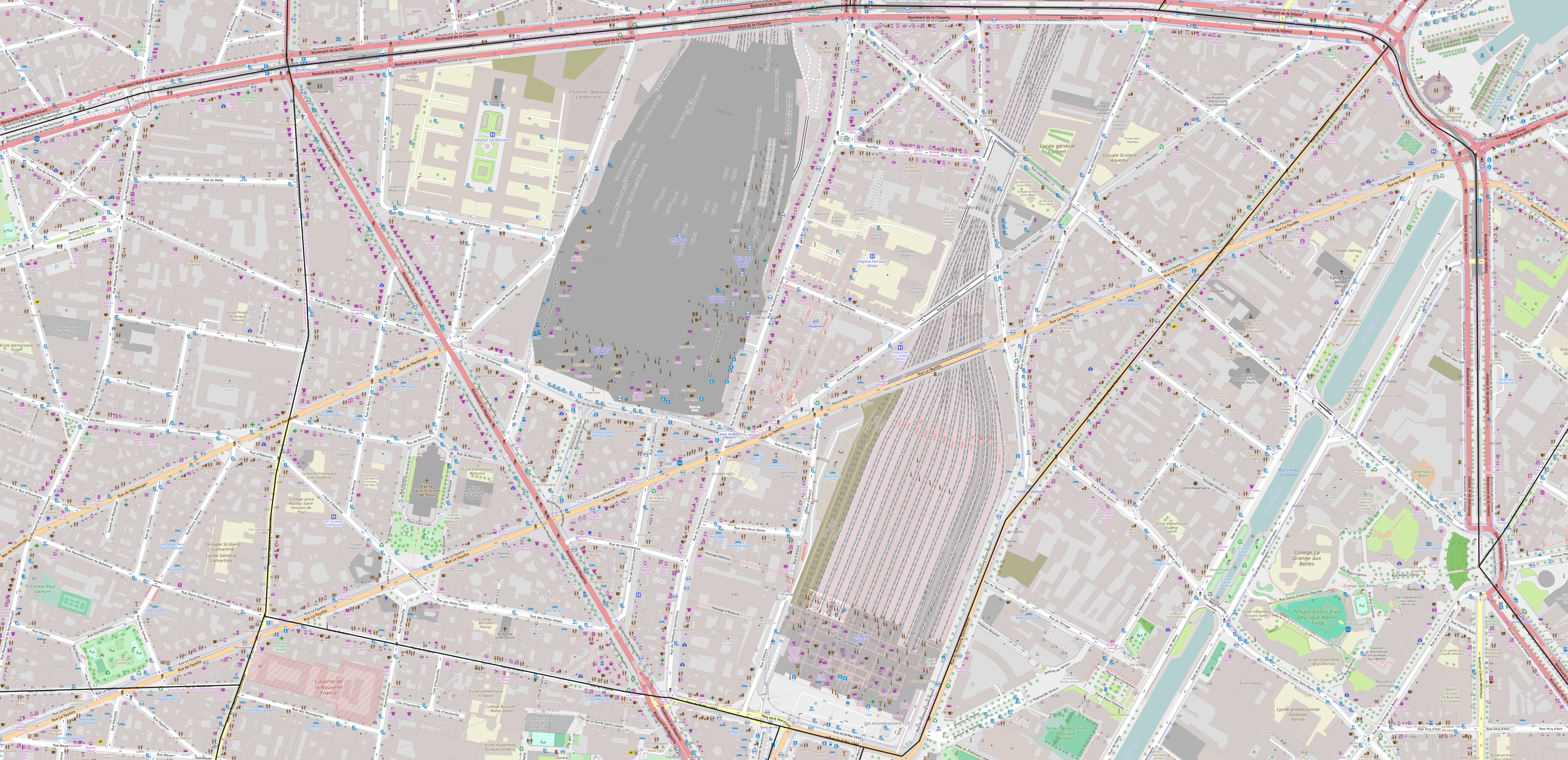 Carte du quartier Saint-Vincent-de-Paul Carte quartier Saint-Vincent-de-Paul