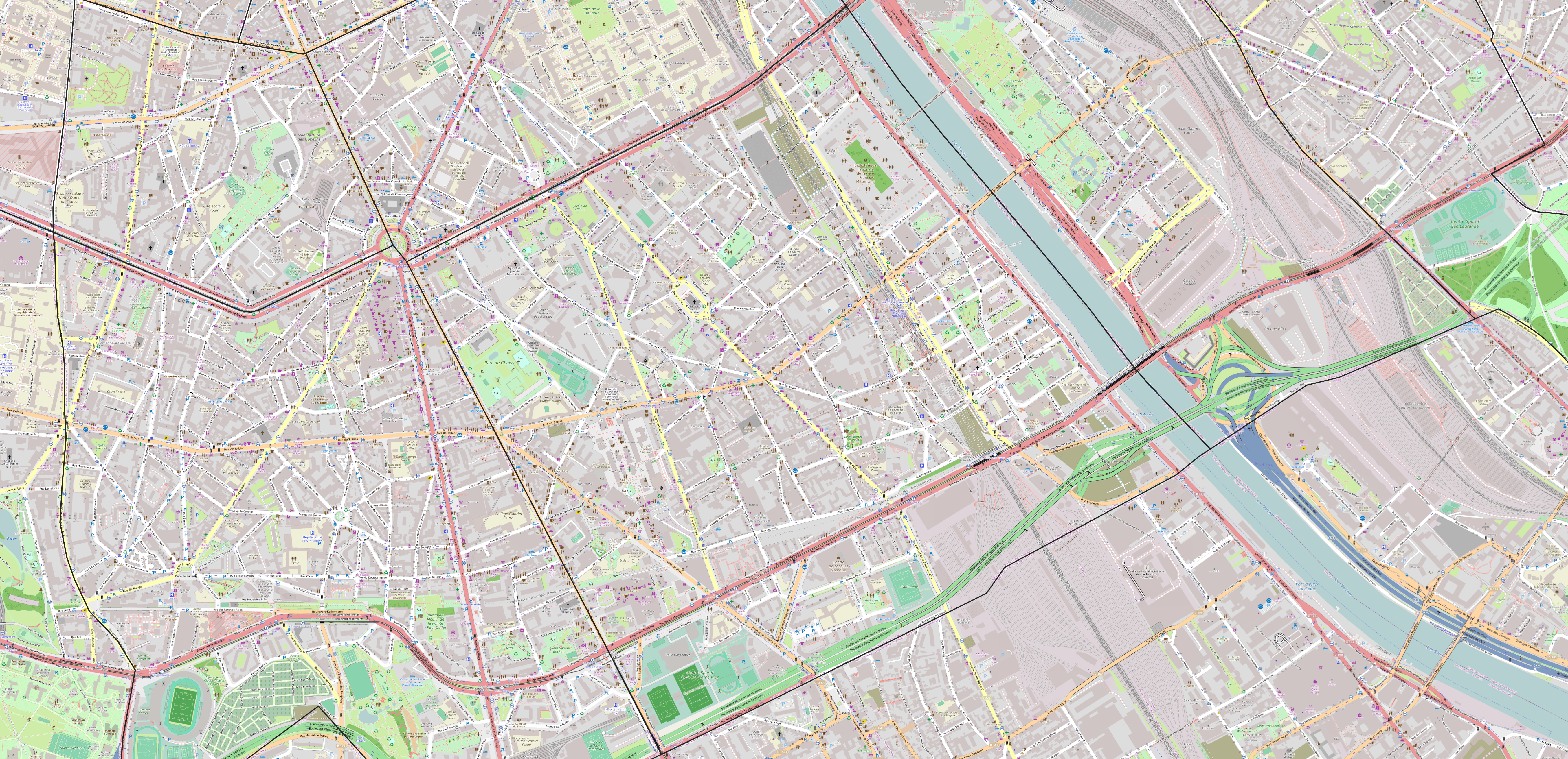Carte du quartier de la Gare Carte quartier Gare