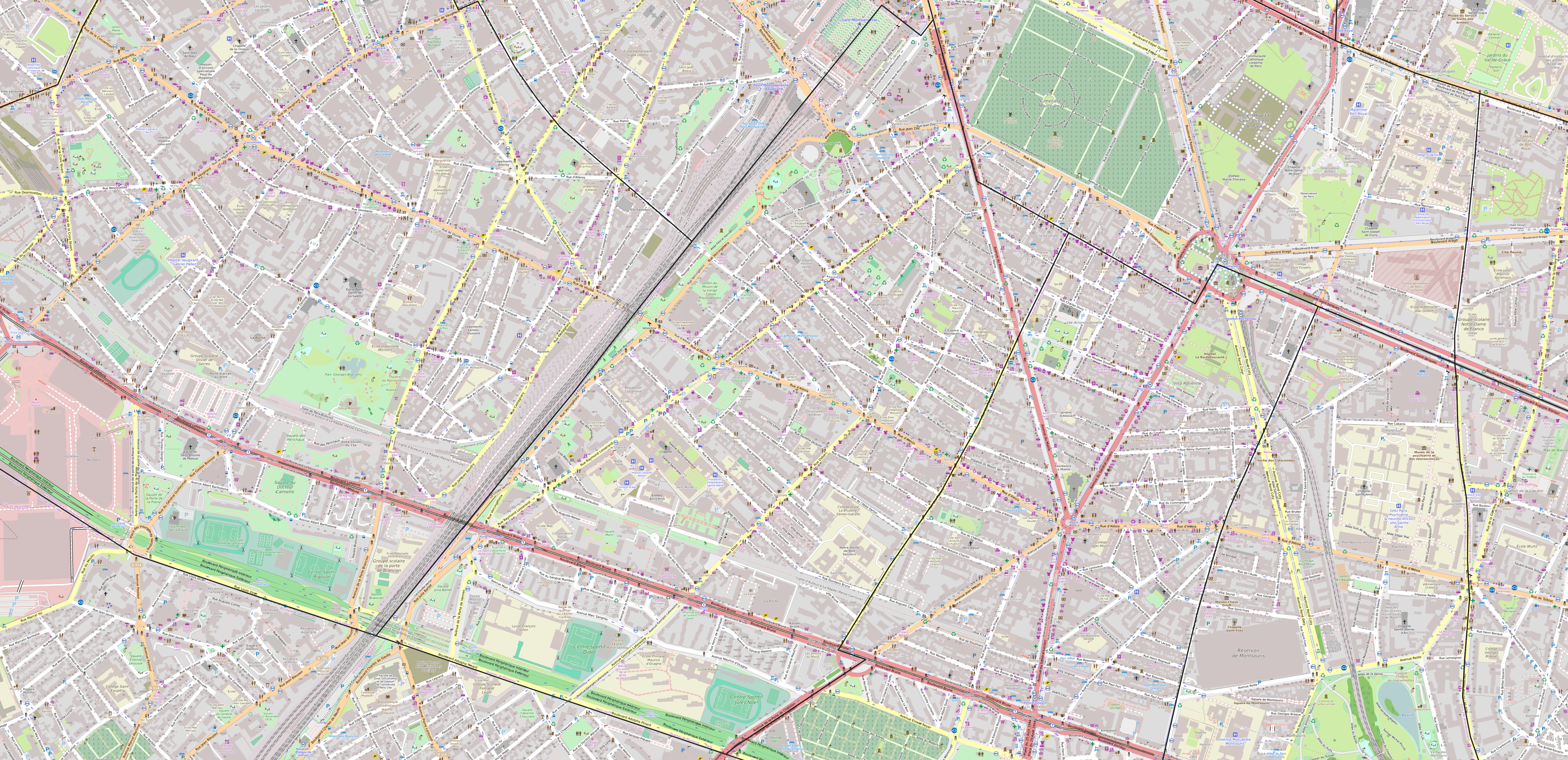 Carte du quartier de Plaisance Carte quartier Plaisance