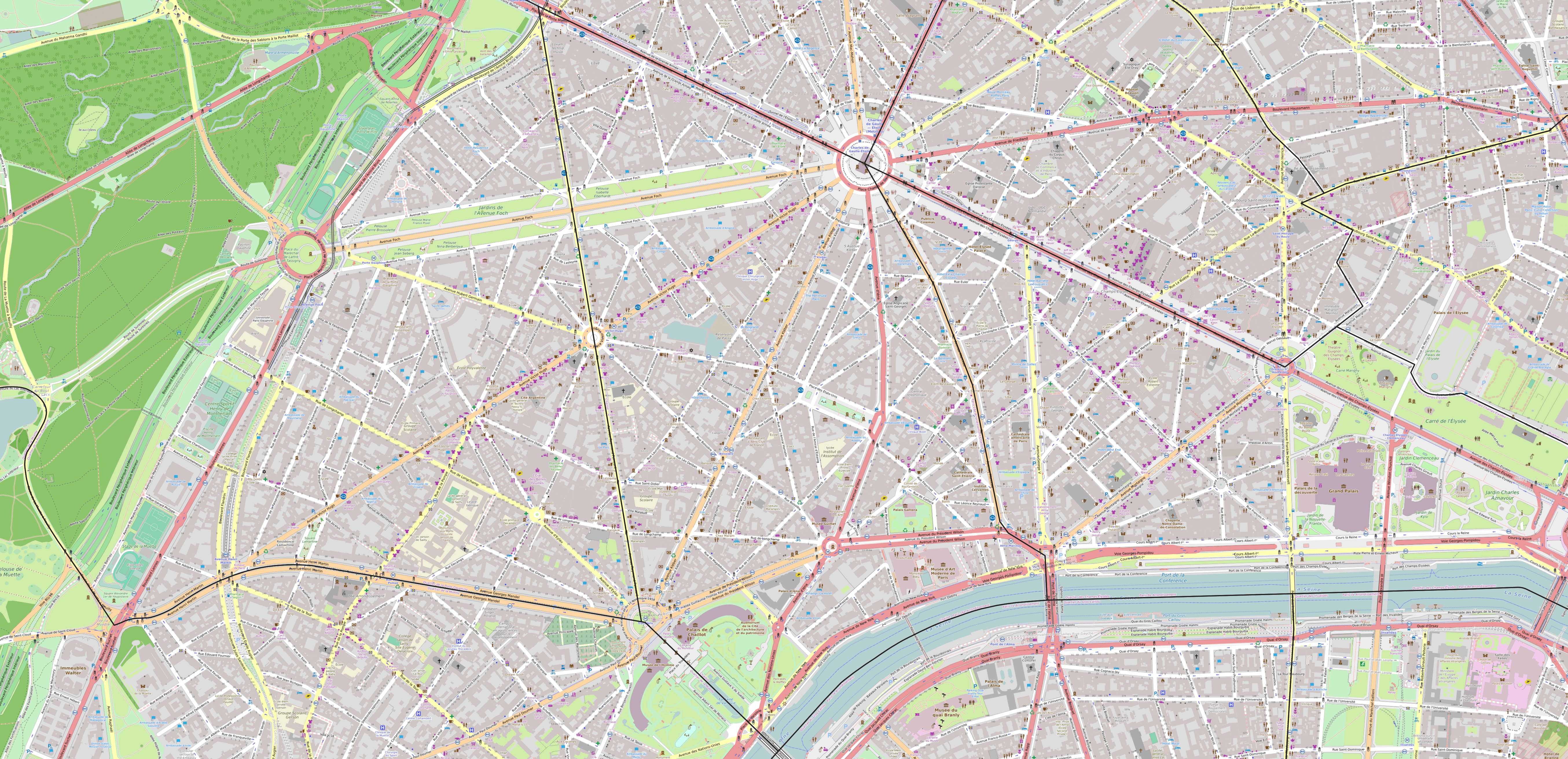 Carte du quartier de Chaillot Carte quartier Chaillot