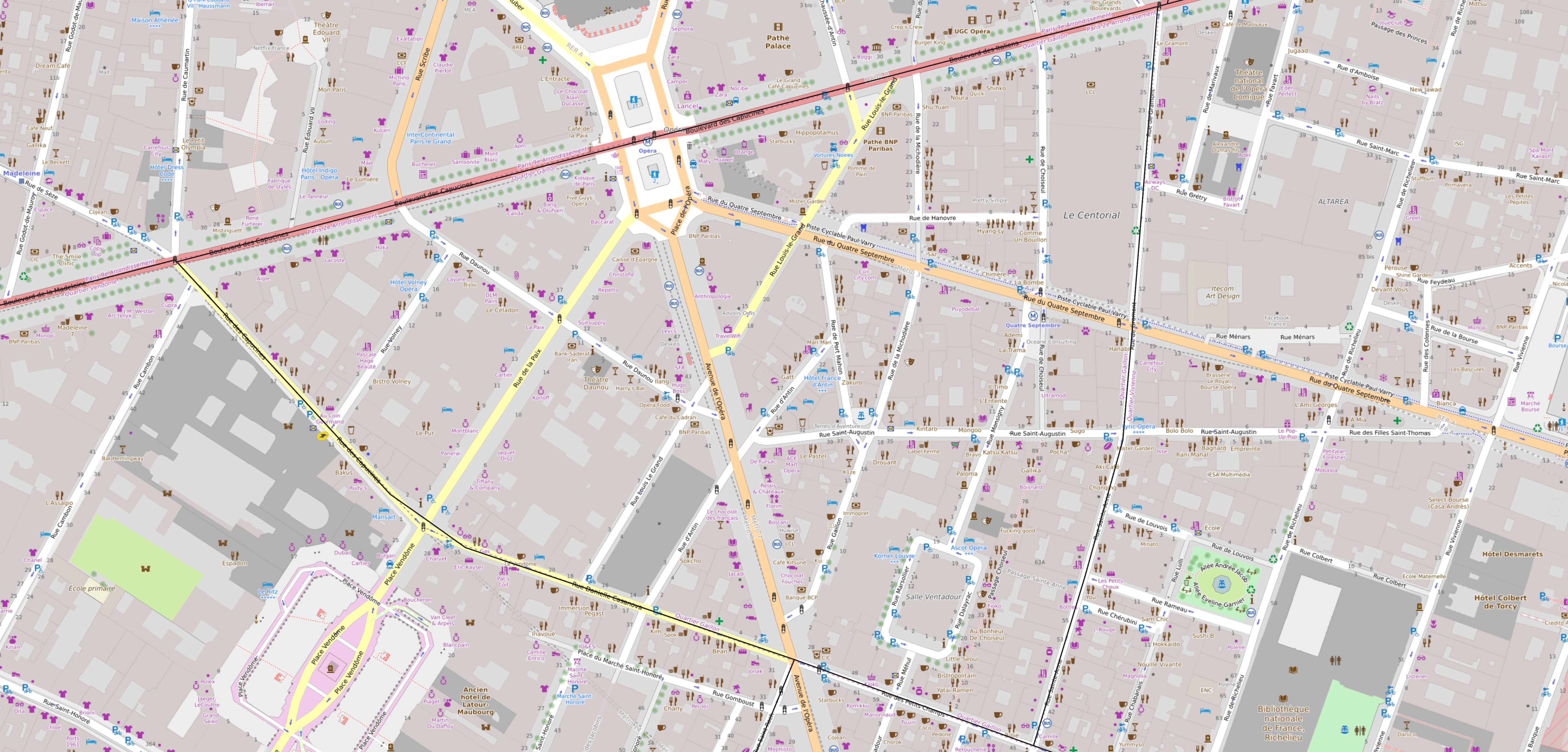 Carte du quartier Gaillon Carte quartier Gaillon