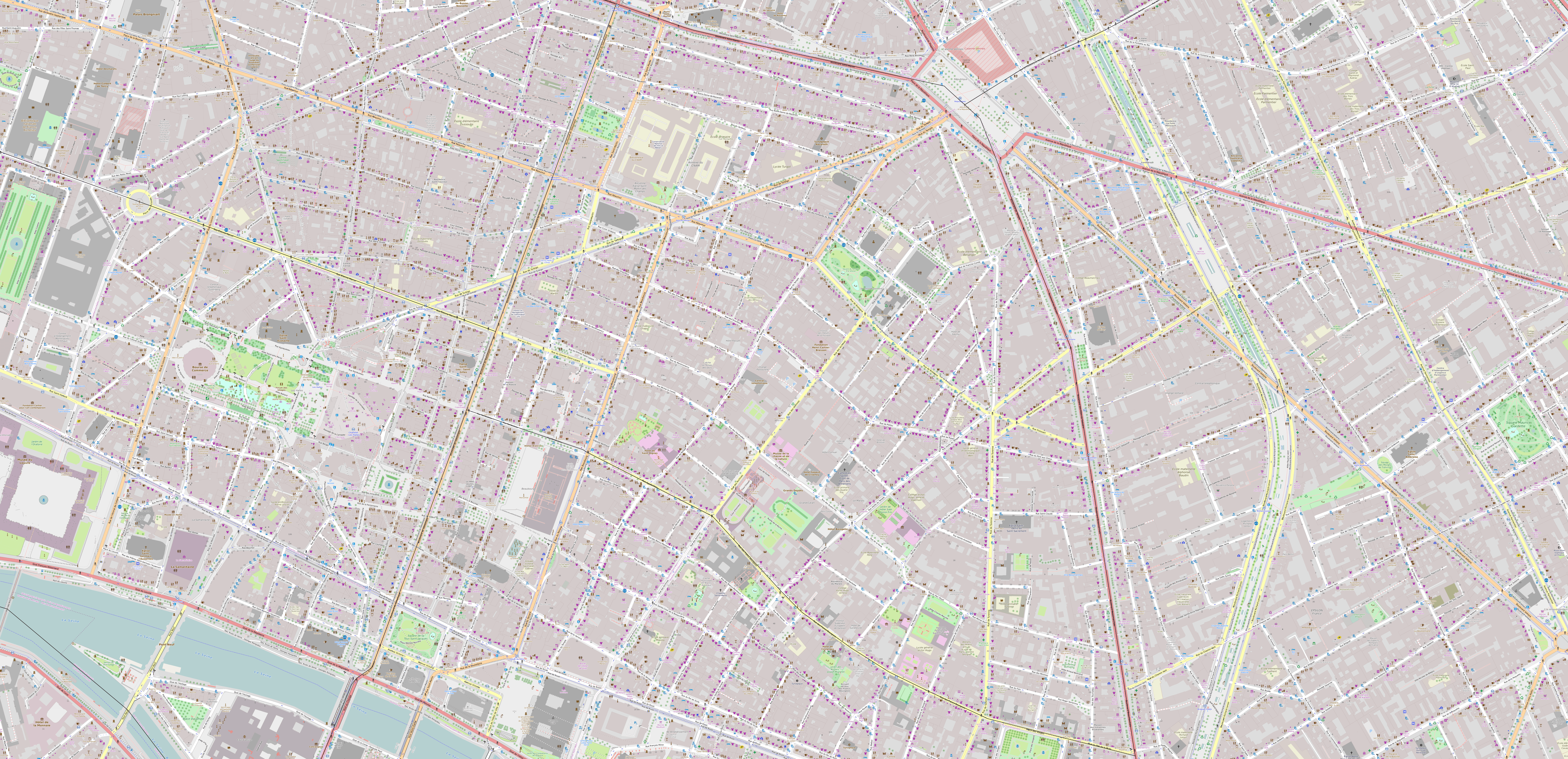 Carte du 3ème arrondissement de Paris 3ème arrondissement