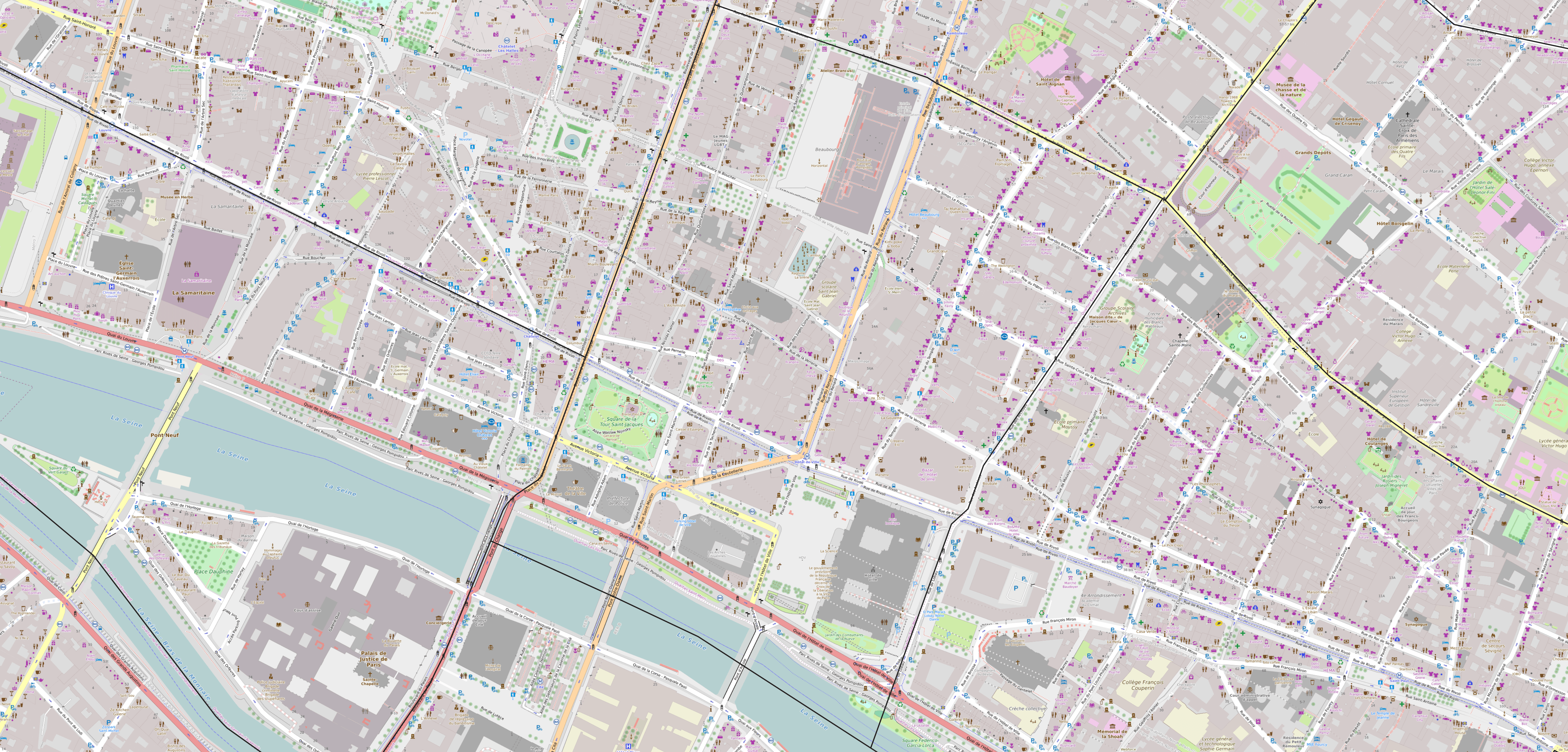Carte du quartier Saint-Merri Carte quartier Saint-Merri