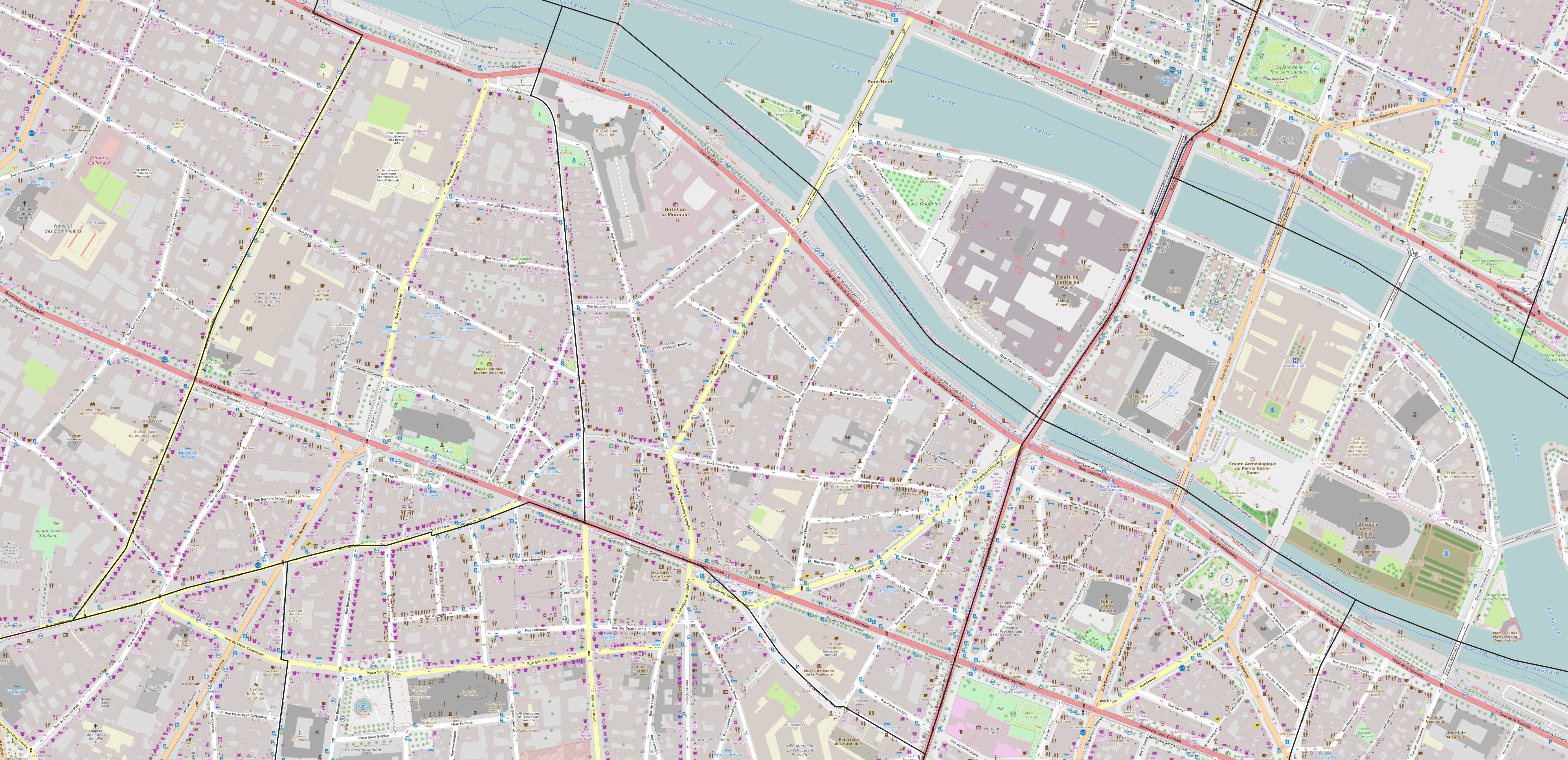 Carte du quartier de la Monnaie Carte quartier Monnaie