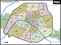 Carte administrative Paris